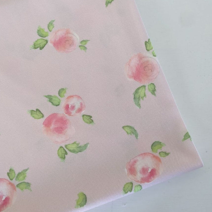 Light Pink With Roses