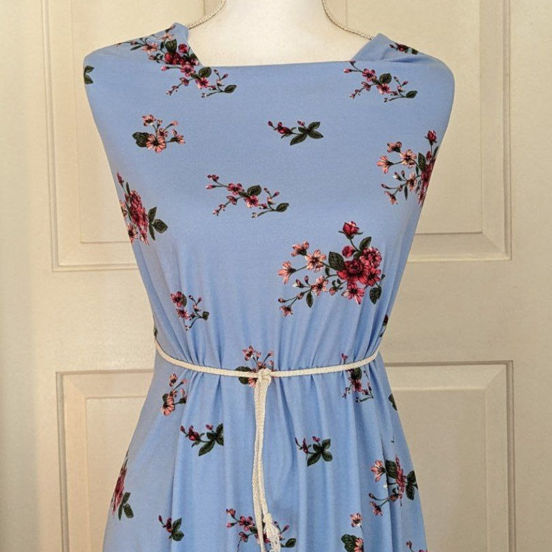 Floral On Blue