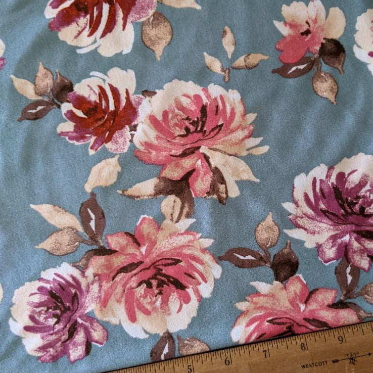 Floral Double Brushed