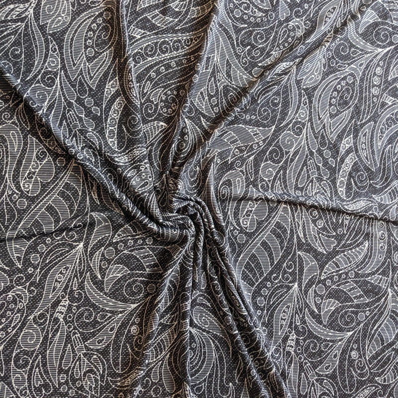Charcoal Paisley